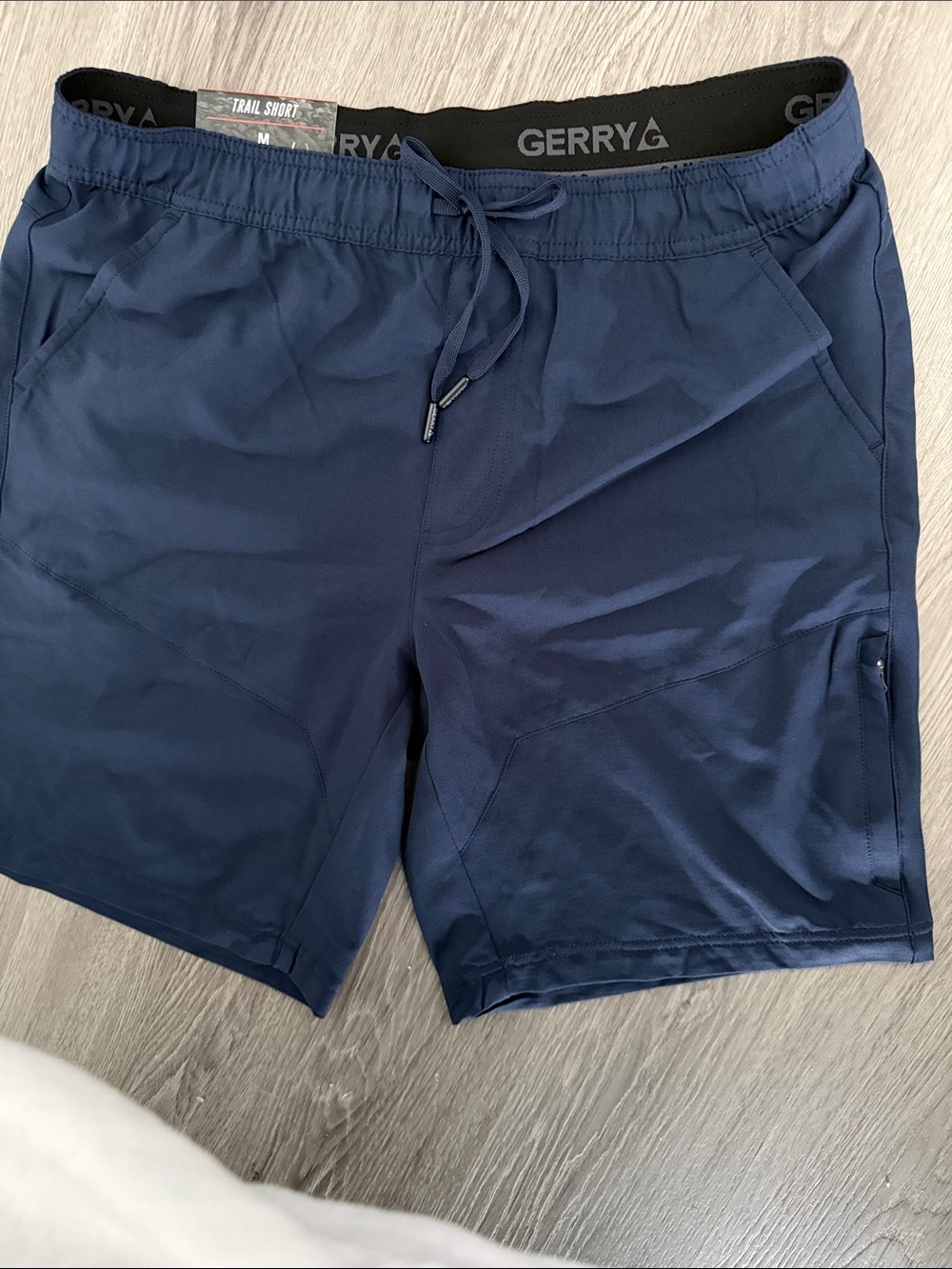 Gerry Weber Navy Athletic Trail Shorts with Drawstring